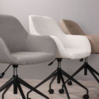 DS4U Milan bureaustoel bouclé - ivoor - OUTLET B