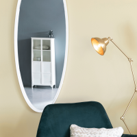 Miya spiegel ovaal wit van het woonmerk Puur