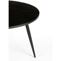 Puur Mora eettafel rond 110 cm zwart