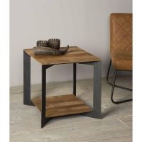 Tower Living Pandora bijzettafel vierkant - 50 cm - bruin