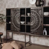 Tower Living Casina opbergkast - 200 cm - zwart