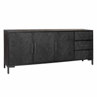 Tower Living Ziano dressoir - 220 cm - zwart