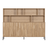 New Gravure wandkast eiken blanke lak