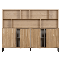 New Gravure wandkast eiken blanke lak van het woonmerk WOOOD