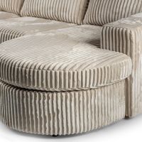 Niall 3-zits hoekbank links/rechts lord ribstof - beige