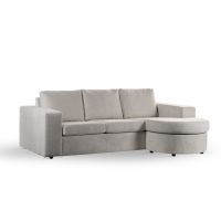 Niall 3-zits hoekbank links/rechts stof - beige