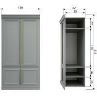 Woood Kast Organize Grenen Mist