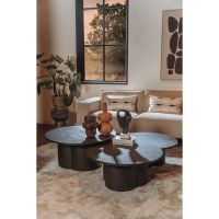 Tower Living Palazzo salontafel - ø75 cm - zwart