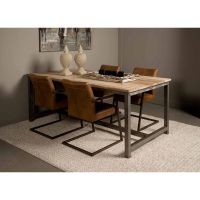 Tower Living Venetie eettafel - 140 cm - bruin
