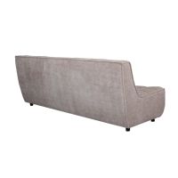 Label51 Albero 3-zitsbank 211x92x91 cm - clay elite/zwart hout