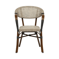 Romée terrasstoel aluminium/textileen bruin