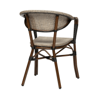 Romée terrasstoel aluminium/textileen bruin