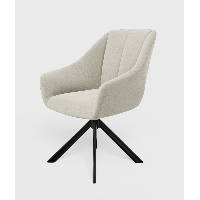 Moods Collection Madrid draaistoel - zwart Venus onderstel - Cosmo White 02