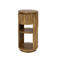 Sedona nachtkastje rond XS - mangohout