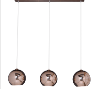 Hexia hanglamp koper glas globe - OUTLET A