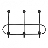 Woood Barb kapstok metaal zwart