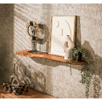 Fraaai Boka organische wandplank - 120 cm - naturel