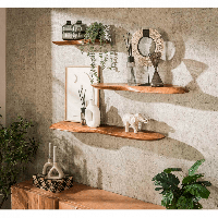 Fraaai Boka organische wandplank - 90 cm - naturel