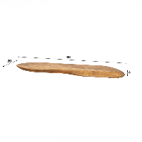 Fraaai Boka organische wandplank - 90 cm - naturel