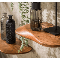 Boka organische wandplank - set van 3 - naturel