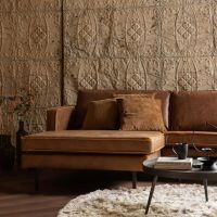 Woood Praline vloerkleed rond 200 cm