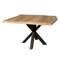 Tower Living Soria eettafel vierkant - 150 cm - bruin
