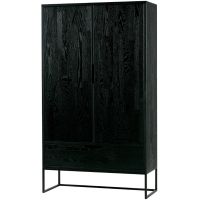 Silas 2-deurs kast essen blacknight 149x85x35.5cm