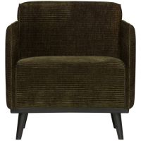 Fauteuil Statement Met Arm Brede Platte Rib