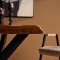 Rechthoekige boomstamtafel Boston - 220 cm - naturel