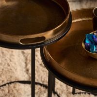 Starfurn Laure bijzettafel set van 2 - bruin