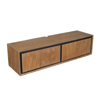 Zwevend tv-meubel RichWood 120 cm - naturel