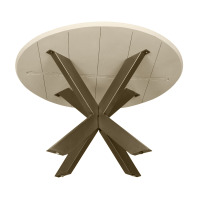 Starfurn Eettafel Madison ø150 cm - zand/brons
