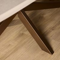 Starfurn Eettafel Madison 160 cm Deens Ovaal - zand/brons