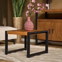 Starfurn Vierkante bijzettafel Boaz - 60 cm - naturel