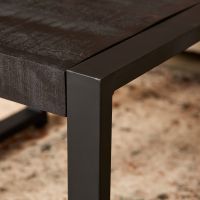 Starfurn Vierkante bijzettafel Boaz - 60 cm - zwart