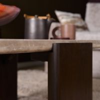 Starfurn Bijzettafel Maeve 128 cm - donkerbruin