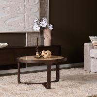 Starfurn Salontafel Morris 75 cm - donkerbruin/marmer