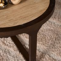 Starfurn Salontafel Morris 75 cm - donkerbruin/marmer