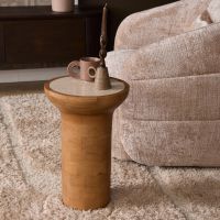 Starfurn Bijzettafel Zoë ø33 cm - naturel
