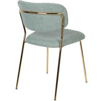 Viken eetkamerstoel stof - goud onderstel