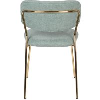 Viken eetkamerstoel stof - goud onderstel