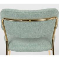 Viken eetkamerstoel stof - goud onderstel