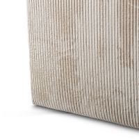 Sydney 3-zits hoekbank links/rechts ribstof - naturel