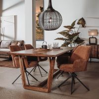 Tower Living Dimaro eettafel - 200 cm - bruin