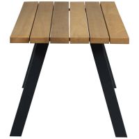 Tablo ooutdoor eettafel naturel met A-poot metaal van het woonmerk WOOOD