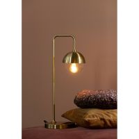 Woood Tafellamp Globular Metaal Antique Brass