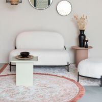 Tamara 2-zitsbank teddy - ivoor