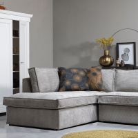 Hoekbank Thomas Links Ribstof Vergrijsd Groen van het woonmerk WOOOD