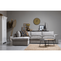 Hoekbank Thomas Links Ribstof Vergrijsd Groen van het woonmerk WOOOD