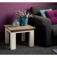 Tower Living Fleur bijzettafel - 60 cm vierkant - wit